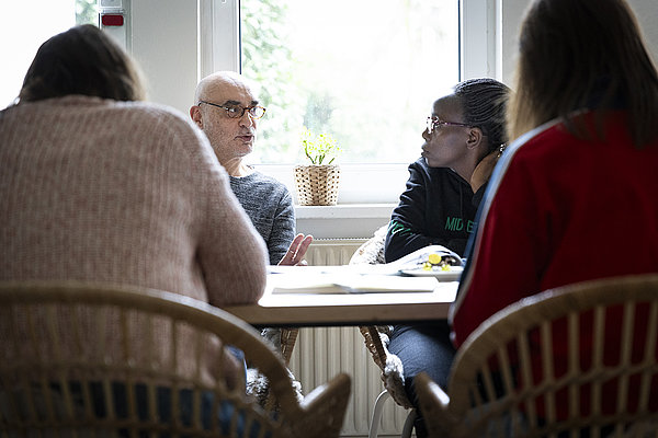 In der kleinen Arbeitsgruppe lassen sich persönliche Erfahrungen gut besprechen.
